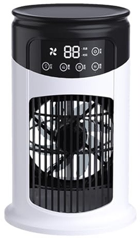 Air Conditioner Fan | Portable Desktop AC Unit Cooler | Quiet Ventilator Adjustable Device for Desk Room Bedroom Garage Offices Indoor Outdoor Camping Floor Home