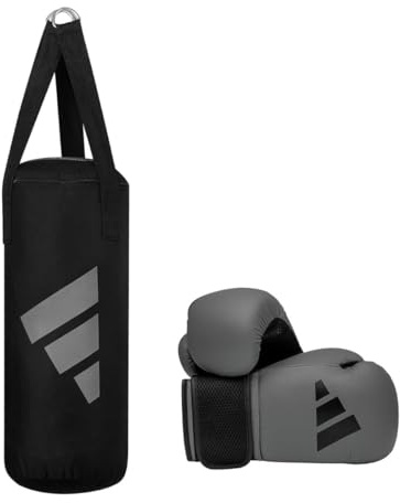 adidas Youth Boxing Kit 03 Grey/Black 8oz