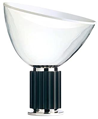 Flos Taccia LED 28W Lampada Tavolo Terra Vetro Nero Dimmer By Castiglioni