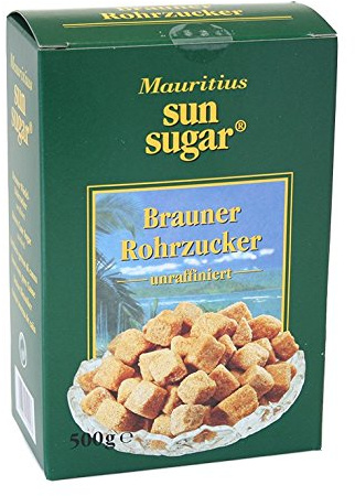 Mauritius Sun Sugar Brauner W?rfel-Rohrzucker, 500g 1er Pack