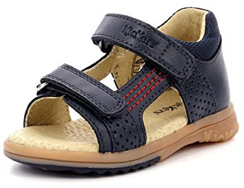 Kickers Baby-Jungen Plazabi Sandalen, Blau (Marine 10), 19 EU