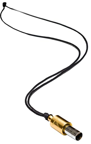 LOVETUNER - 528 Hz - Meditations und Atemgerät kalibriert auf die 528 Hz Solfeggio Frequenz - Meditations Werkzeug mit Halskette (Bronze mit Kordel)