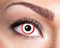 Zoelibat - Lenti a contatto colorate, qualità marca, lenti settimanali, 2 pezzi, BC 8.6 mm/DIA 14.5 mm, per Halloween, carnevale, bianco/rosso