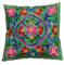 Kissenbezüge, dekorativ, Bestickt, Mandala-Blumenmuster, Ethno-Boho-Kissenbezug, Leuchtend bunter Bohemian-Bezug für Sofa, Couch, handgefertigter Schlafzimmer, Wohnzimmer, 40 x 40 cm (16 x 16 Zoll)