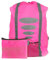 EAZY CASE Rucksack Schulranzen Regenschutz, Schutzhülle mit Reflektorstreifen, Regenüberzug, Regenschutzhülle wasserabweisend mit Reflektor und Tasche für mehr Sicherheit im Straßenverkehr, Pink