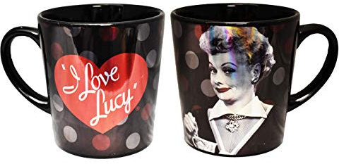 I Love Lucy Tasse – Schwarz und Rot Metallic