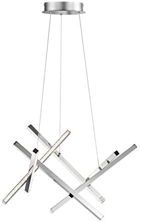Wofi LED Pendelleuchte TAMPA, 6-flammig, 36 W, 2100 lm, 3000 K, Dimmbar, Chrom