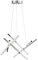Wofi LED Pendelleuchte TAMPA, 6-flammig, 36 W, 2100 lm, 3000 K, Dimmbar, Chrom