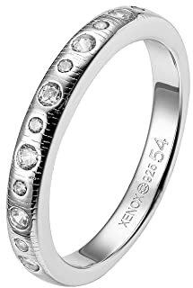 XENOX XS1900/54 Damen Ring Silber 925 Silber weiß Zirkonia 17,2 mm Größe 54
