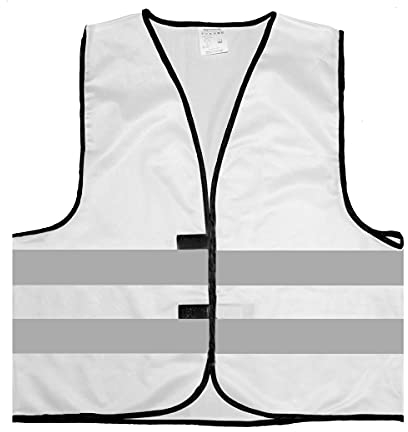 Warnweste - Signalweste - Größe L/XL, Weiss