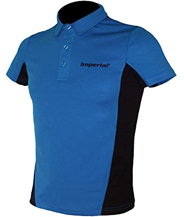 Imperial Shirt F-6 (blau/schwarz - L) | - Funktionsfaser Tischtennis Shirt | Tischtennis Trikot | Tischtennis Hemd | TT-Spezial - Schütt Tischtennis
