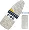 UniSimp® Ironing Board Cover and Pad Up To 125x45 cm, Extra Wide, 100% Heat Resistance Natural Cotton, Extra Thick Padding, Nose Pocket Smart Fit, Chemical-Free, Machine Washable (Geometric Print)