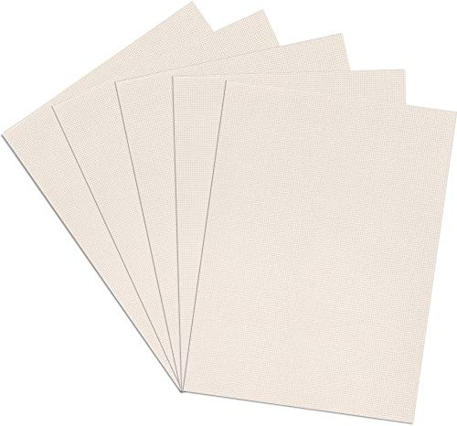 Aida-Stoff, Kreuzstichstoff, Fadenzahl 14, 30,5 x 45,7 cm, 5 Stück (Reis)