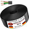 Câble en plastique souple H03VV-F 4G0,75 - De 5 à 100 m - Noir - Câble d'appareil (50 m)