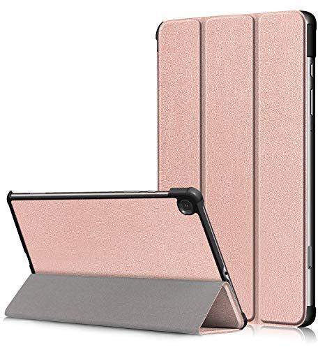 TOPCASE Hülle Kompatibel mit Samsung Galaxy Tab S6 Lite 10.4 2024/2022/2020 SM-P620/SM-P625/SM-P610/SM-P615 /SM-P613/SM-P619 Schlank Slim Hülle Schutzhülle mit Standfunktion, Roségold