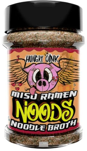Angus & Oink | Miso Ramen Noodle Broth Seasoning | Ultimate Umami Flavour | Authentic Japanese-Inspired Broth | Perfect for Noodles, Vegetables & Protein | Gluten-Free | 200g