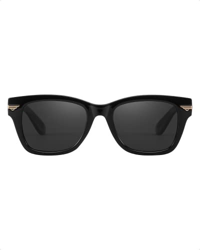 Myiaur polarisierte Sonnenbrille für Damen Retro quadratische UV400 Schutz Brille M3393