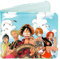 Qerrassa Anime-Geldbörsen aus Leder für Jungen, Piratenfamilie, Cartoon