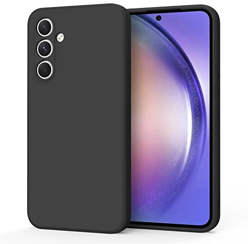 AK Funda para Samsung Galaxy A54 5G,Funda de Liquida Silicona con Forro de Microfibra Suave para Samsung Galaxy A54 5G(Negro)