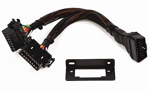 GFFG OBD II Kabel OBD2 16pins Stecker auf 2 Buchse Splitter Y-Kabel 20awg Dicker Draht