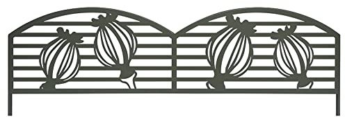 Bordure métal décoratif à planter PUPPY - 0,40 x 1 m - Vert Olive