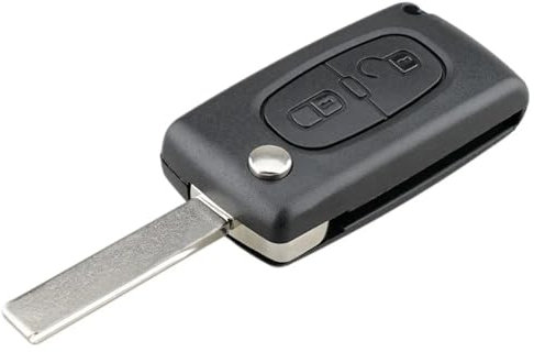 Kesiku CE0523 Key Fob Replacement For Citroen C2 C3 C4 C5 C6 C8 Dispatch Berlingo Picasso, Peugeot 107 206 207 208 307 308 3008 5008 Car Key Cover Case, Peugeot 308 Key Fob, Citroen Key Fob 2 Button