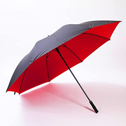 CASEGO Regenschirm, gerader Stab, doppelschichtige Beschichtung, automatisch, sonnig und regnerisch, Werbegeschenk mit doppeltem Verwendungszweck, Golf-Werbeschirm (C)