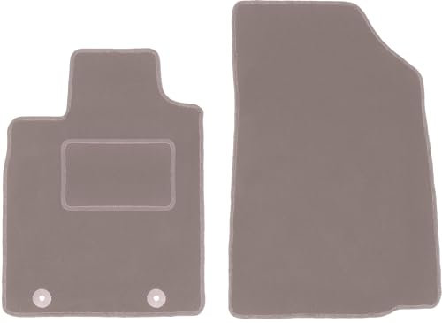 Wielganizator Automatte – Passend für Dacia Duster 2WD SUV 2010-2018 – Velours – Autozubehör - Auto Fußmatten – Fußmatte Auto – 2-teilig - beige