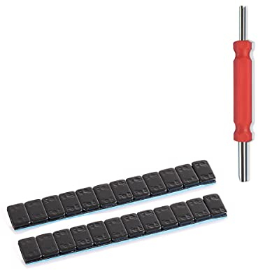 Auswuchtgewichte Klebegewichte 2 Stück 12x5g + VentilschrauberVentildreher