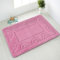 Comart - Tappeto Nicole da Bagno - Rettangolare 66x140 cm - Fondo Antiscivolo in Latex - ad Asciugatura Rapida e Traspirante - Lavabile in Lavatrice - Scendi Doccia e Vasca - in Tinta Unita - Rosa