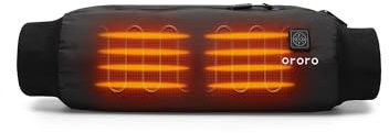 ORORO Muff für Warme Hände, 17 Stunden Wärme, Elektrische Handwärmer Muff mit Wiederaufladbarem Akku - Ladegerät Nicht Enthalten (Neutral Schwarz)