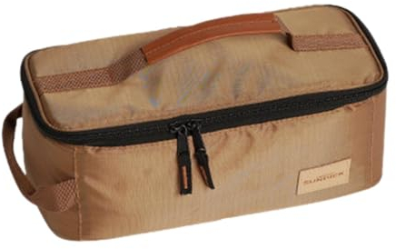 Cutlery Bags Camp Utensils Organiser, Portable Cutlery Bag Camping Cookware Storage Bag, Waterproof Cookware Bag for Camping, Picnic, Hiking, Barbecue, Travel, 31 x 13 x 12, khaki, see description,