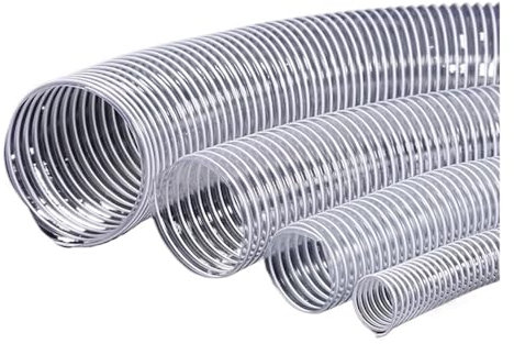 JrEam Transparenter PVC-Kunststoff-Stahldrahtschlauch, industrielle Staubentfernung, Saug-Expansionsbalgrohr, 1–10 m Innendurchmesser, 30–100 mm(3 Meter,Inner Diameter 60mm)