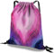 Deokke Rucksack mit Kordelzug,Wasserdicht Sportbeutel, für Sport, Gym, Strand Reisen,Nette ästhetische Sackpack Geeignet für Männer und Frauen (S22-Rosa)