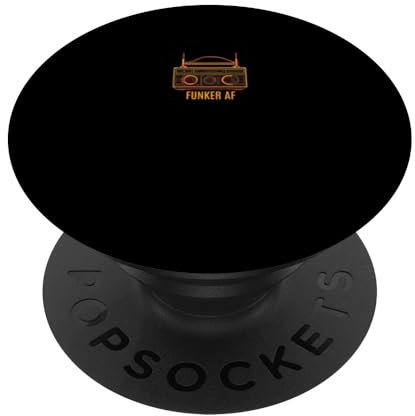 Funker AF Minimal Hip Hop Boombox Retro 80er Jahre PopSockets Klebender PopGrip