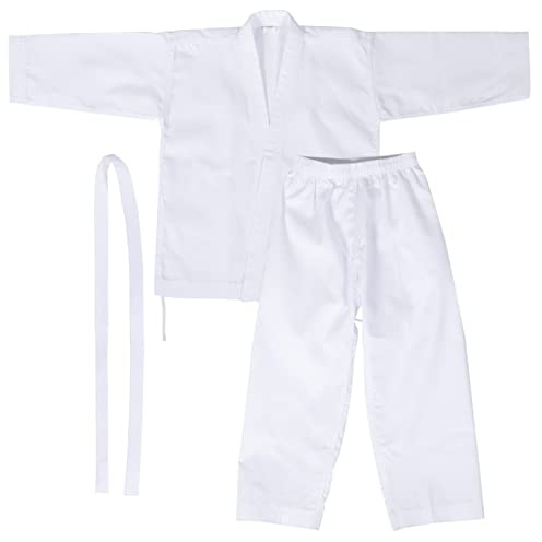 Ipetboom Karate Uniform Ninja Outfit Elastic Waistbody Suit for Adults Boys and Girls Taekwondo Pants
