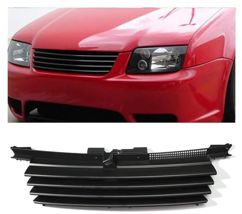 Kühlergrill Für VW Für Jetta Für Bora MK4 1999–2004 1J5853655C Schwarzer Autogrill – Mattschwarzer Auto-Fronthaubengrill Grill