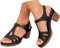 Bastwahl Mules Sandales Femme Compensées Nu Pieds Été Confortable - Chaussures avec Talon Orthopédique Bout Ouvert Plateforme Respirantes Mode Antidérapant de Plage Wedges Bohemia Sandals Pas Cher