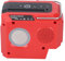 Jobsite Bluetooth Speaker: 18V Battery Powered, Clear Sound, LED Light, True Wireless Stereo, for Construction & Outdoor Activities