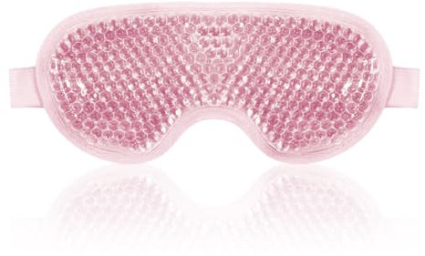 Maschera Gel Occhi per Stanchezza e Gonfiore - Anti-Occhiaie, Maschera per Occhi, Maschera Gel Per Gli Occhi Impacco Freddo Riutilizzabile Perfetta Per Blefarite, Occhi Gonfi, Occhiaie (Rosa)