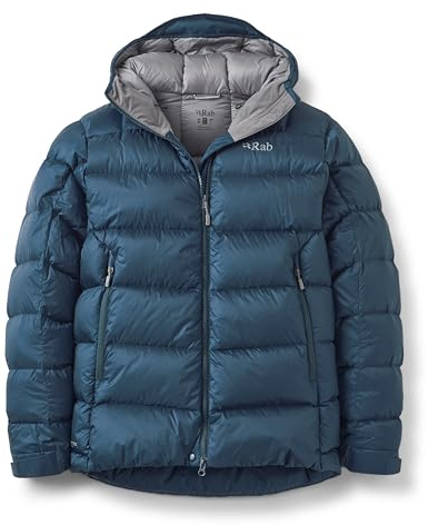 Rab Men's Neutrino Pro Hoody - Lightweight Warm Down Coat for Climbing & Mountaineering - Tempest Blue - Medium