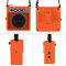 Dilwe Amplificador de Mini Guitar de Sonido Ajustable -Peaker con Función de Sobremarcha para Músicos de Viaje Azul (Orange)