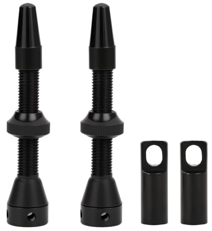 Tubeless Ventil 2 Stück – 44mm Fahrradventile für Schlauchlos-Reifen | geeignet für MTB, Rennrad und E-Bikes, einfache Installation und zuverlässige Luftdichtung