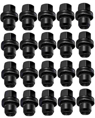 ERMWALR 20 dadi per ruote M14 x 1,5 professionali per Land Rover Discovery per Range Rover Sport 3 4 per Range Rover L322, dadi cromati con estremità chiusa, ricambio RRD500590 LR068126 (nero)