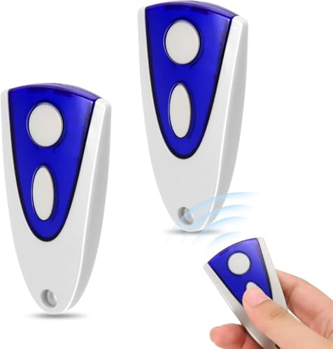433,92mhz Telecommande Portail Compatible avec Novoferm Novotron 502 MAX43-2 512 MIX43-2, z Bip Portail Porte De Garage, 2 Canaux,Lot de 2