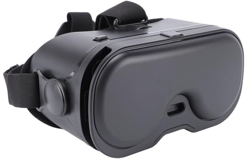 Kelawoly Anti-Blaulicht-VR-Headset, Blaues Licht Blockierende VR-Brille, 120° FOV, Verstellbare Linsen für Smartphones 5–7 Zoll, mit Bluetooth-Controller für, (Black)