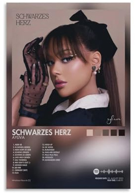 Generisch Singer Ayliva Poster Music Album Cover Für Zimmer, Ästhetische Leinwand-Wandkunst, Schlafzimmer-Dekor Posters 12x18inch(30x45cm)