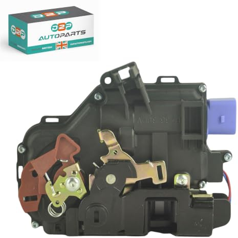 D2P Rear Left Passenger Side Door Lock Mechanism 7-Pin Connector Replacement | Compatible with 04-15 Seat Altea 5P1, 04-09 Toledo 3 5P2, 06-14 Skoda Fabia 2 542, 07-14 Fabia II Combi 545 | 3D4839015A