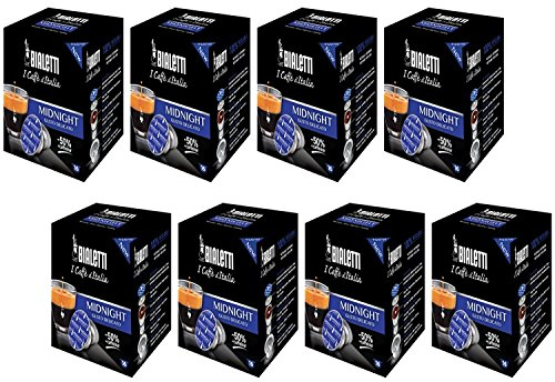 128 CIALDE CAPSULE ALLUMINIO BIALETTI MOKESPRESSO I CAFFE' D'ITALIA MIDNIGHT ORIGINALI