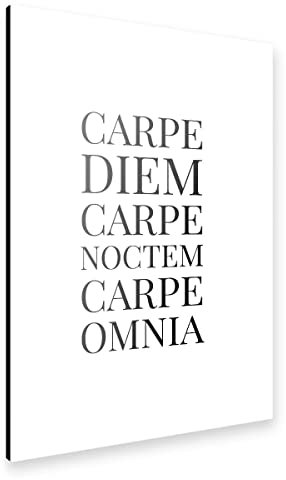artboxONE Alu-Print 90x60 cm Carpe Diem Carpe Noctem von Künstler Emanuela Carratoni